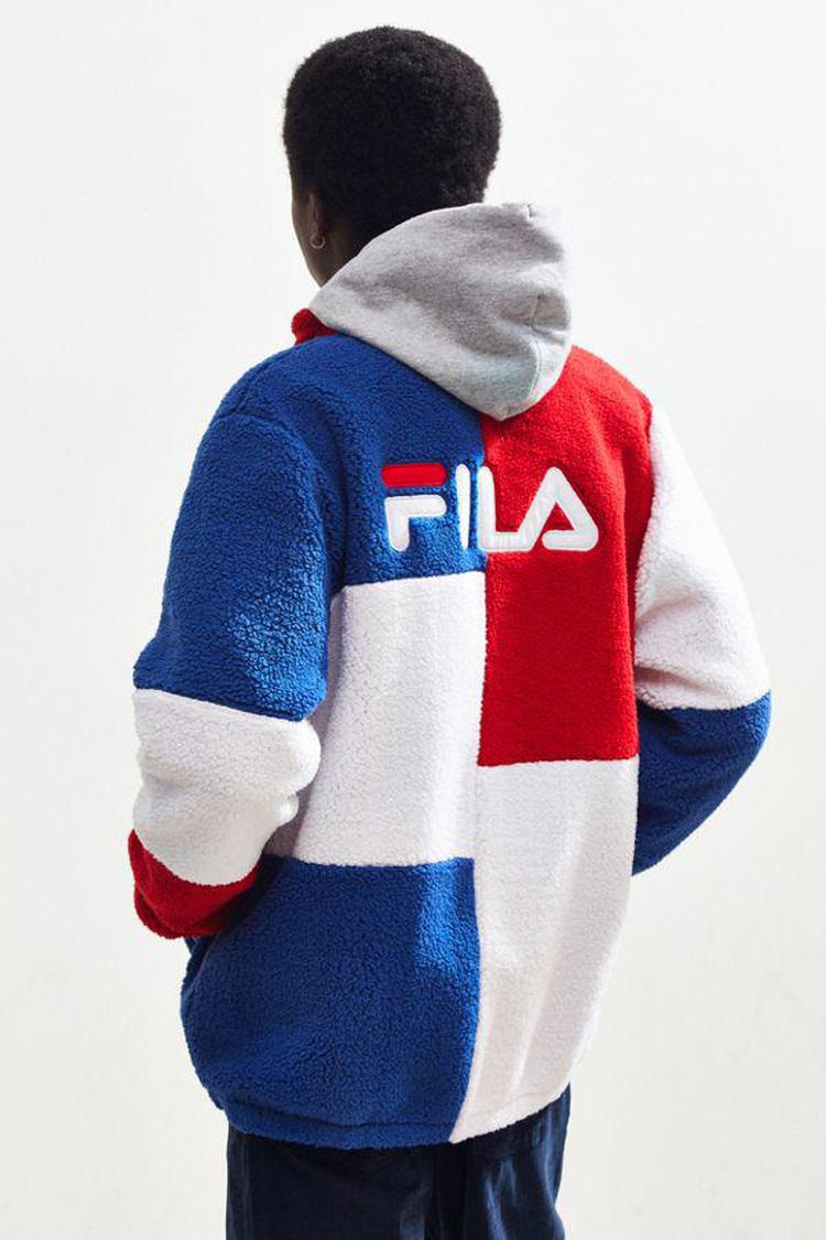 fila uo exclusive teddy hoodie sweatshirt