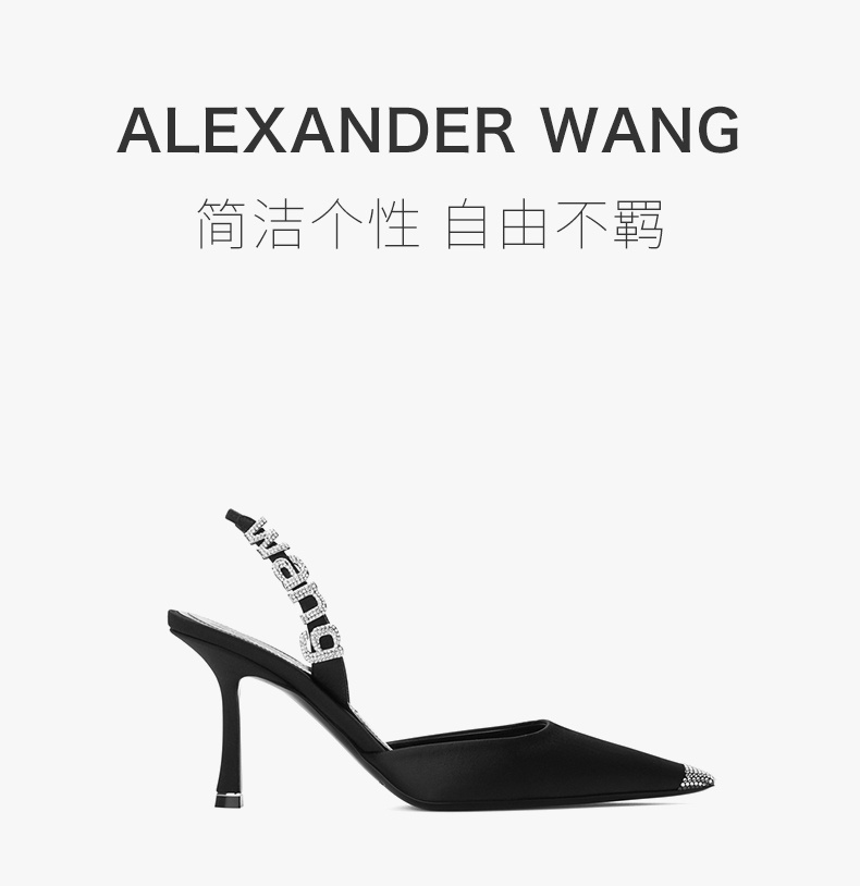 商品[国内直发] Alexander Wang|ALEXANDER WANG 黑色女士高跟鞋 30121P034-001,价格¥5766,第1张图片详细描述