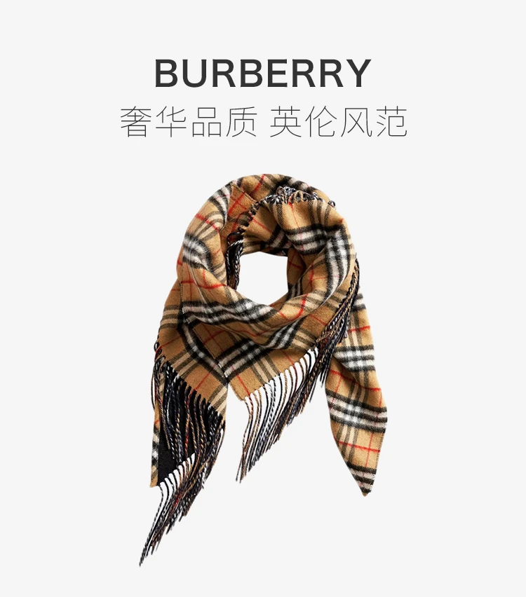商品Burberry|BURBERRY 棕色女士围巾 4068872,价格¥2556,第1张图片详细描述