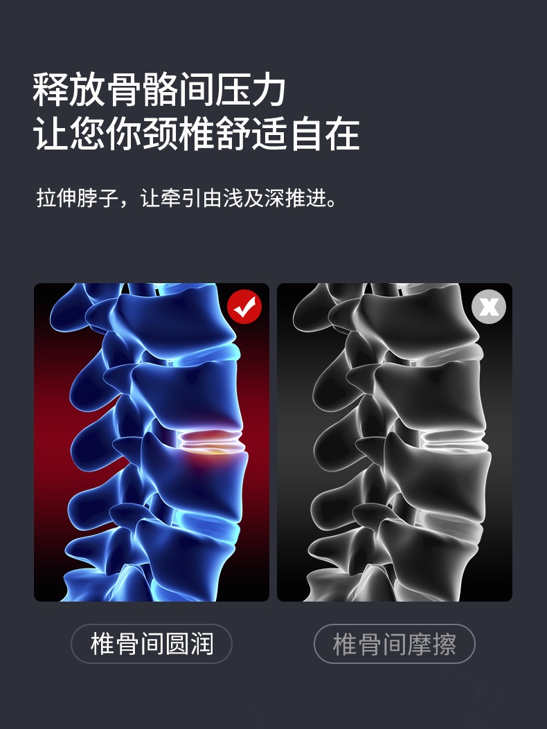 商品[国内直发] GLENVINTEN|格岚云顿新款专利颈椎按摩器脖子疼加热颈椎脉冲按摩仪指压枕颈椎牵引按摩枕,价格¥774,第5张图片详细描述