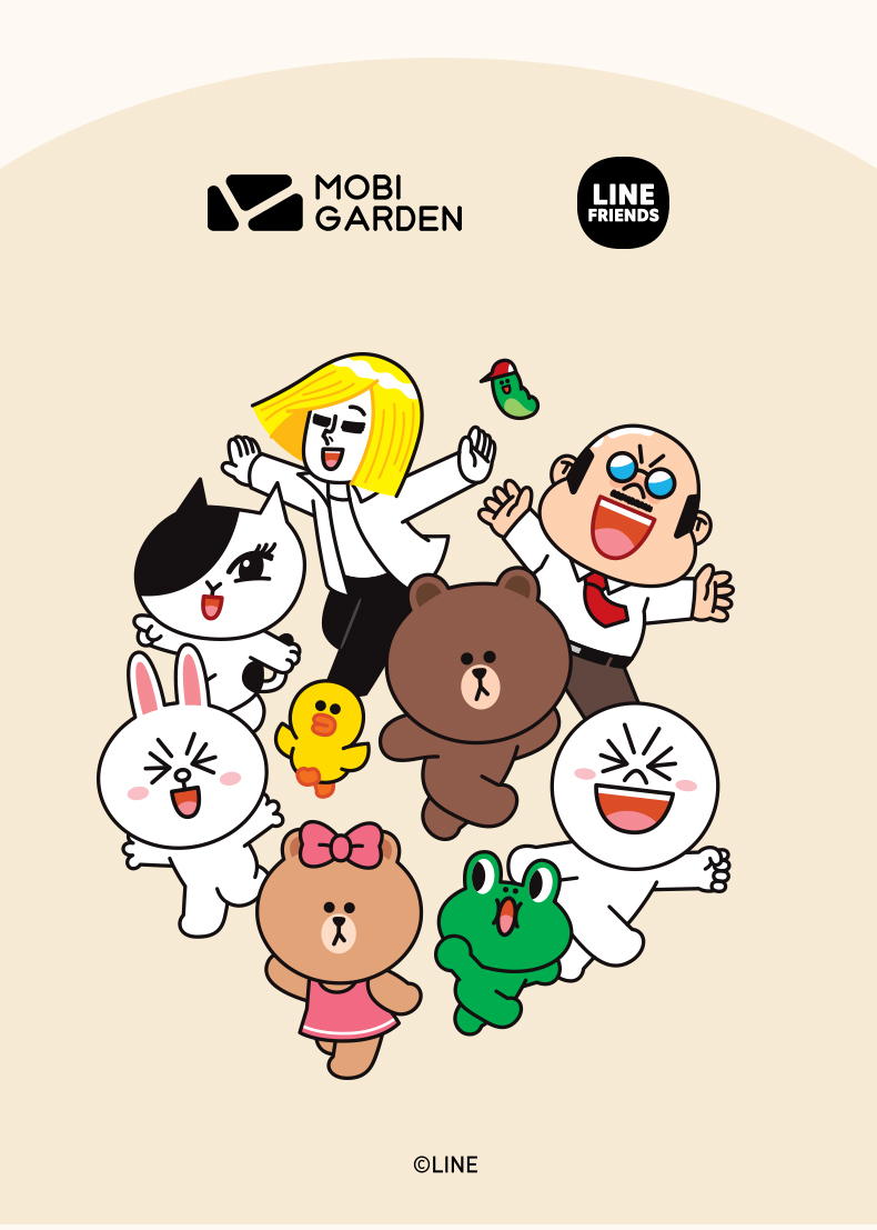 商品[国内直发] MobiGarden|Line Friends联名布朗熊折叠便携徒步郊游野餐垫公园草坪沙滩自驾游露营地垫YX,价格¥163,第19张图片详细描述