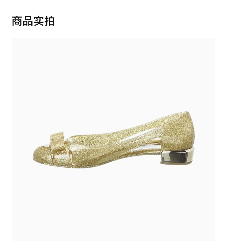 商品Salvatore Ferragamo|SALVATORE FERRAGAMO 金色女士便鞋 741567-035656,价格¥1788,第4张图片详细描述