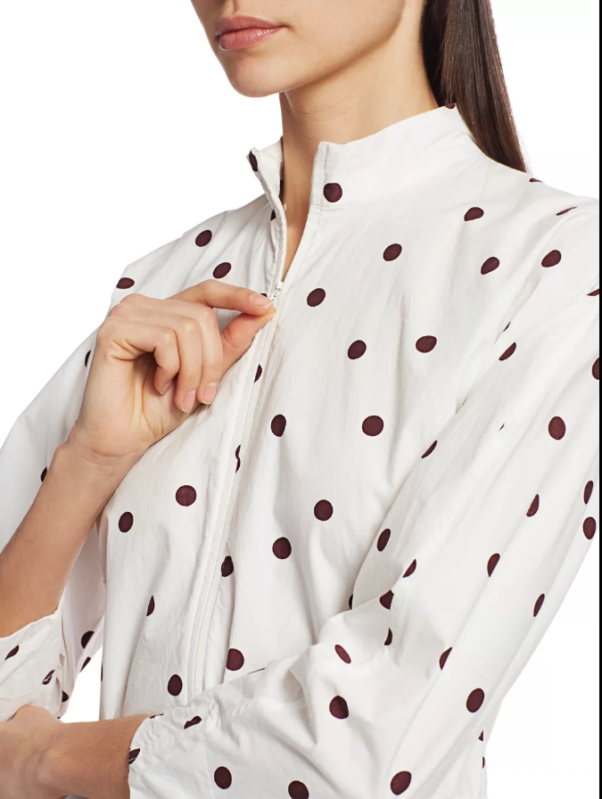 商品Ganni|Polka Dot Poplin 迷你连衣裙,价格¥636,第4张图片详细描述