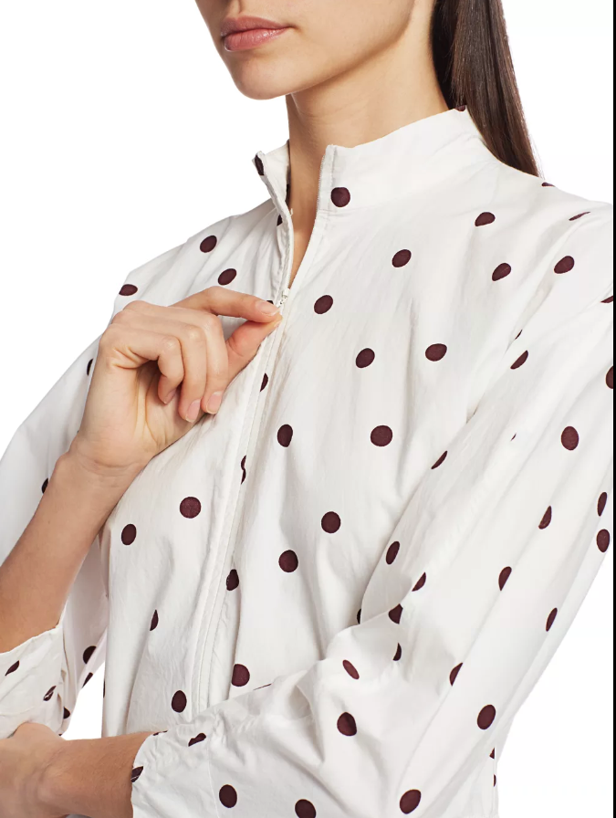 商品Ganni|Polka Dot Poplin 迷你连衣裙,价格¥641,第4张图片详细描述