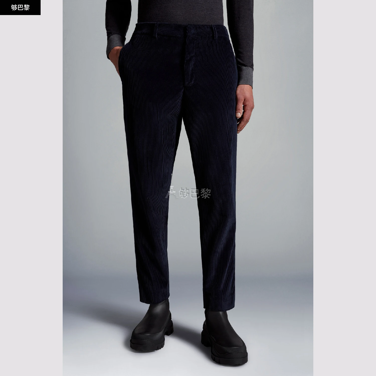 商品Moncler|【预售】 MONCLER 盟可睐 25春夏 男士 休闲裤 Corduroy Trousers I20912A00037549UU779 ,价格¥4410,第5张图片详细描述