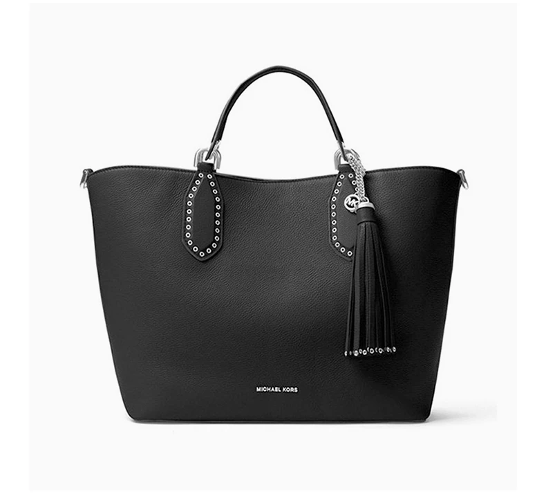 商品Michael Kors|MICHAEL KORS 黑色女士手提包 30T7SBNS3L-BLACK,价格¥1618,第5张图片详细描述