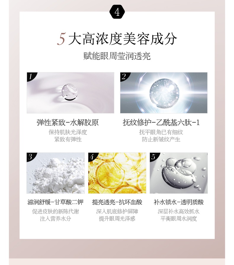 商品[国内直发] AXXZIA|AXXZIA晓姿 御颜晶采4D抗糖眼膜紧致保湿改善细纹60片罐,价格¥521,第9张图片详细描述