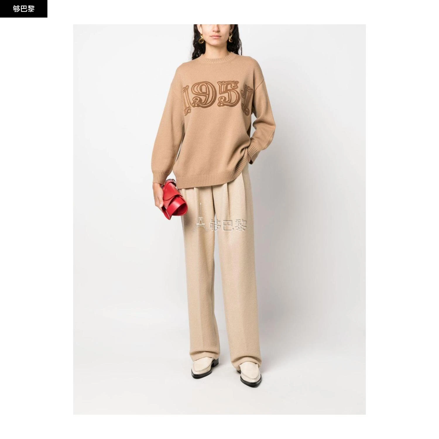 商品Max Mara|【特惠5.8折】包邮包税【预售7天发货】 MAX MARA 2023秋冬 女士 卫衣 卫衣 2338956 13660733600FIDO003 ,价格¥3159,第2张图片详细描述