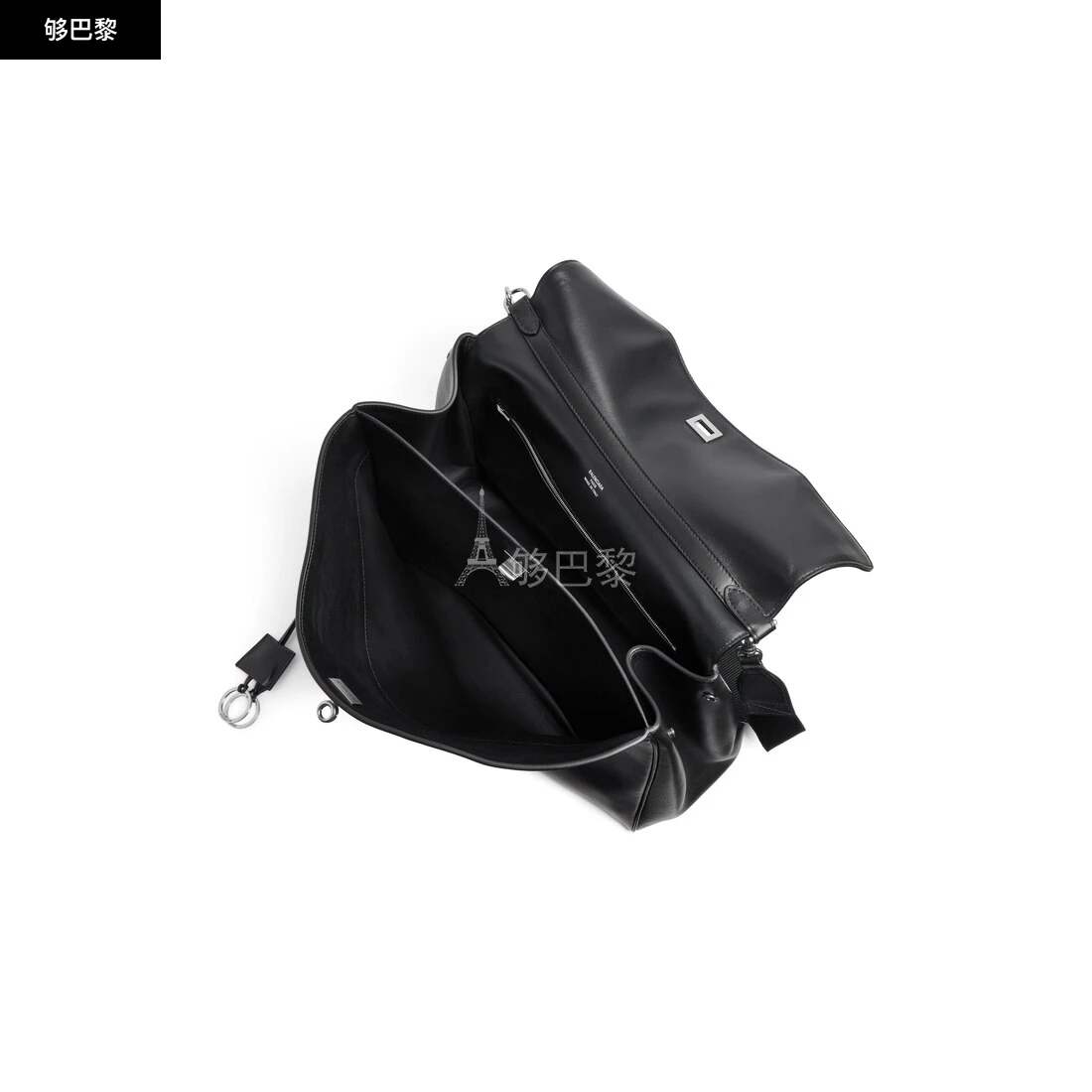 商品Balenciaga|【预售】 巴黎世家 25春夏 男士 单肩包 RODEO邮差包 8218872ABOX1000 ,价格¥29443,第3张图片详细描述