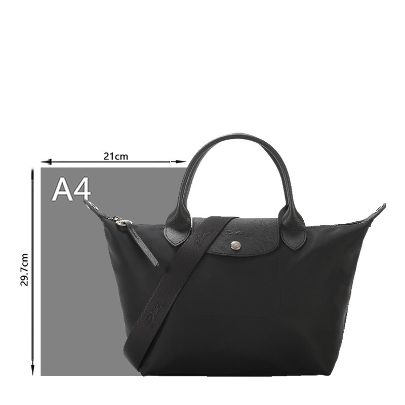 商品[国内直发] Longchamp|珑骧 LONGCHAM饺子包奢侈品LE PLIAGE NÉO系列黑色小号短柄织物手提包饺子包L1512 598 001,价格¥1233,第7张图片详细描述