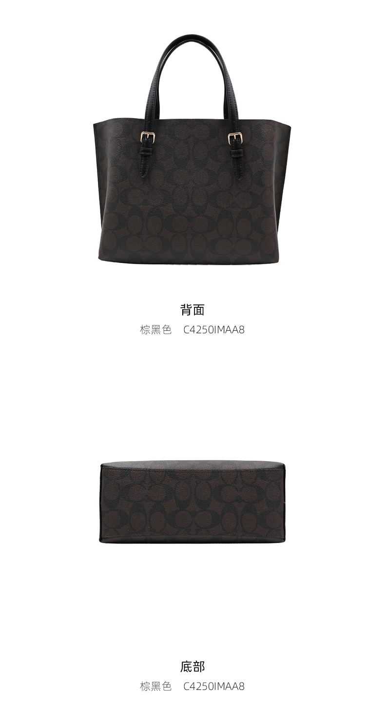 商品Coach|蔻驰 21年新款女士中号托特包手提包斜挎包 C4250 多色 冰川白,价格¥1991,第11张图片详细描述