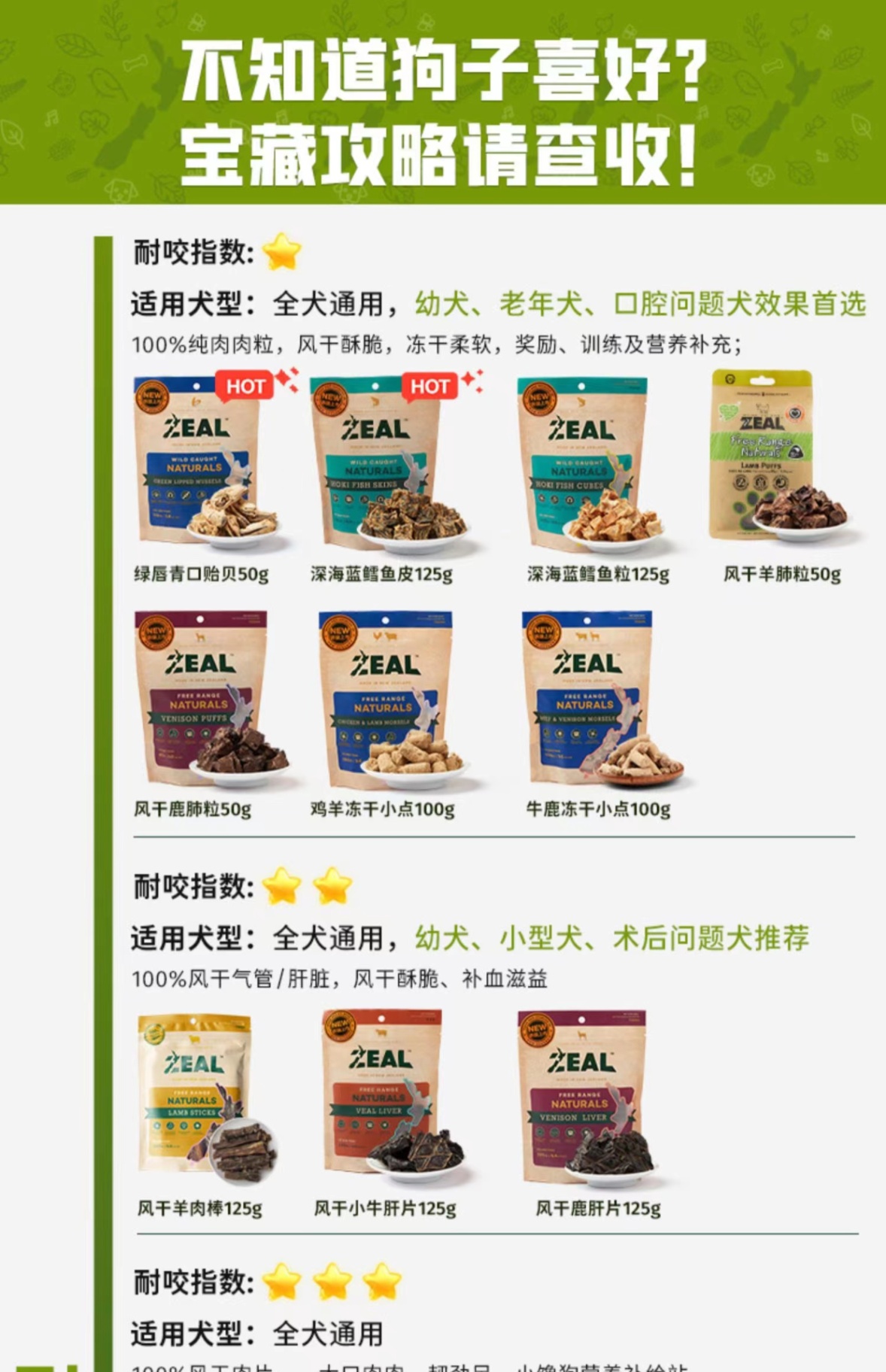 商品[国内直发] Zeal|新西兰全进口风干鹿小腿（犬用）300g,价格¥92,第11张图片详细描述