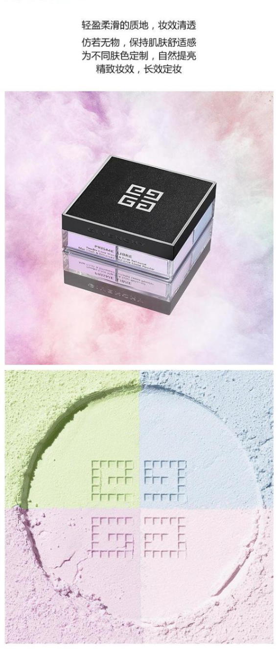商品Givenchy|【包邮包税】纪梵希明星四宫格散粉 #1,价格¥322,第3张图片详细描述