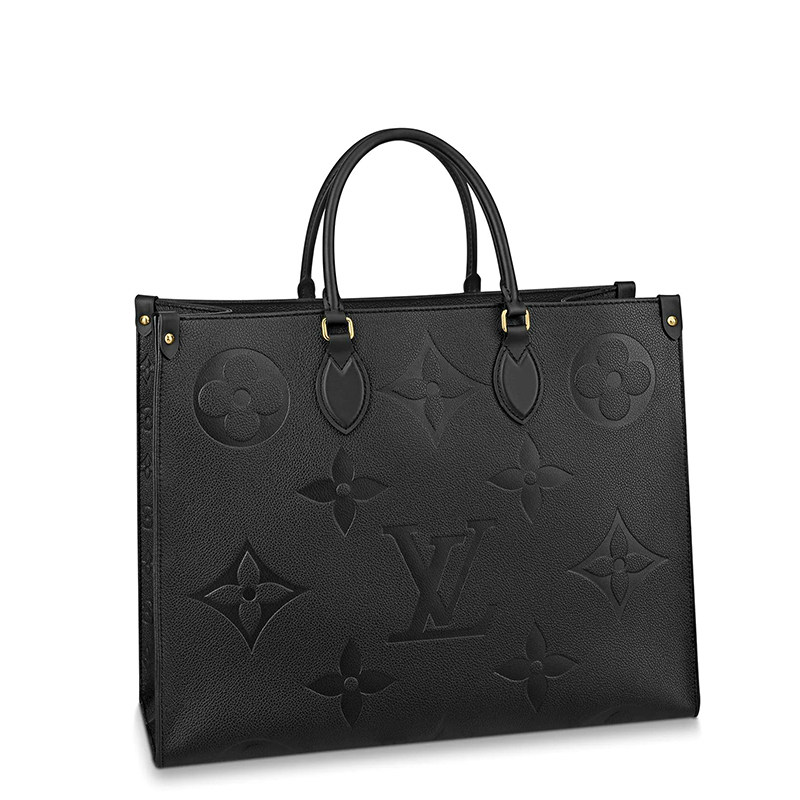 商品Louis Vuitton|预售十天 Louis Vuitton/路易威登 经典款ONTHEGO系列 女士大号黑色老花压纹粒面皮革单肩手提托特包M44925,价格¥24115,第2张图片详细描述