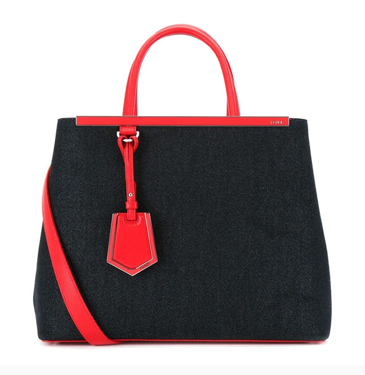 商品[国内直发] Fendi|FENDI 黑色女士斜挎包 8BH250-V9W-F0P0N,价格¥23795,第4张图片详细描述