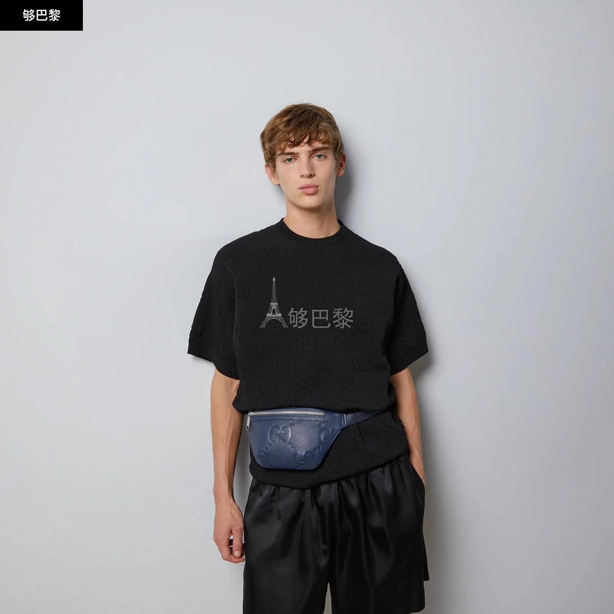 商品Gucci|【预售】 古驰 24秋冬 男士 腰包 超级双G小号腰包 658582 AABY7 4236,价格¥8380,第5张图片详细描述