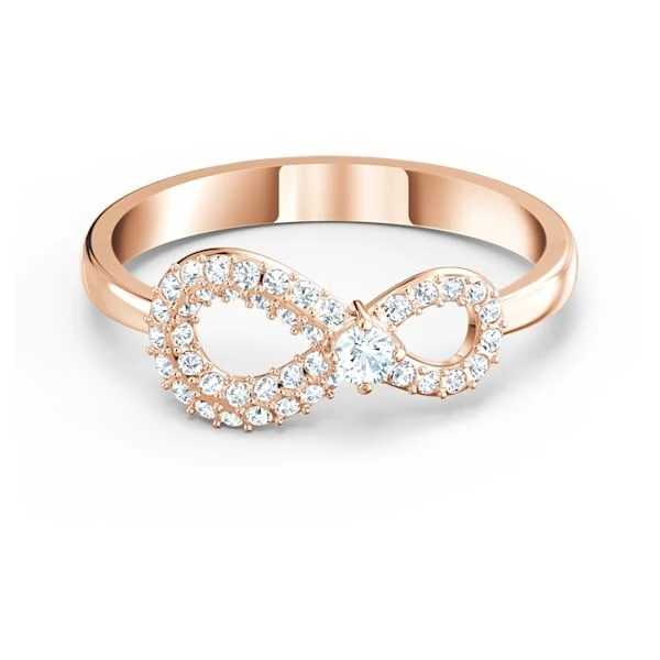 商品[国内直发] Swarovski|SWAROVSKI 女士玫瑰金色蝴蝶结戒指 5518873,价格¥346,第1张图片详细描述