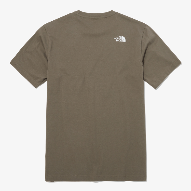 商品The North Face|【Brilliant|北面特惠】北面棉质基本款短袖 T 恤 COTTON BASIC S/S R/TEE BROWN NT7UP47E,价格¥295,第3张图片详细描述