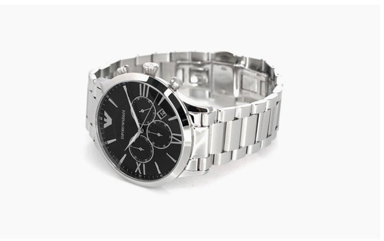 商品Emporio Armani|阿玛尼ARMANI 正品钢带男士商务手表三眼表盘时尚腕表 AR11208,价格¥3702,第4张图片详细描述