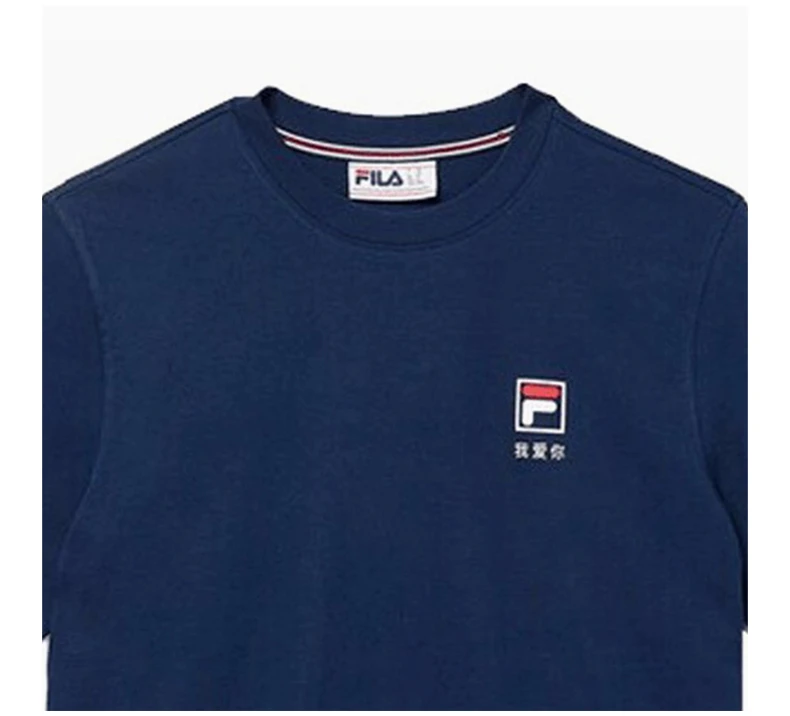 商品[国内直发] Fila|FILA 蓝色男士T恤 LM037852-410,价格¥105,第8张图片详细描述