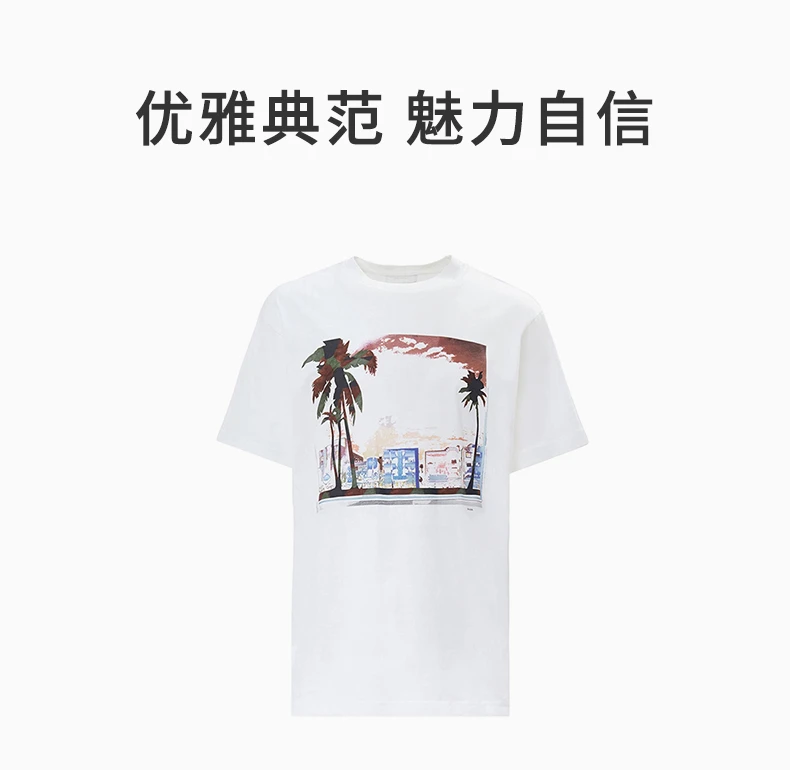 商品Prada|Prada 普拉达 白色圆领男士短袖T恤 UJN317-1MWC-F0009,价格¥1469,第4张图片详细描述