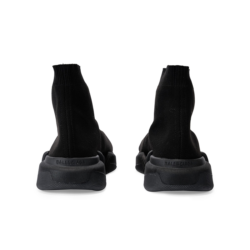 商品Balenciaga|巴黎世家 男黑色聚酯黑底标志印袜子运动鞋2.0,价格¥6363,第4张图片详细描述