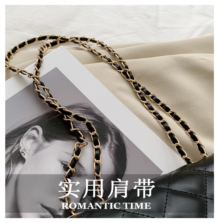 商品[国内直发] GLENVINTEN|格岚云顿菱格链条包冬季新款时尚复古小方包女式单肩斜跨包批发,价格¥130,第3张图片详细描述