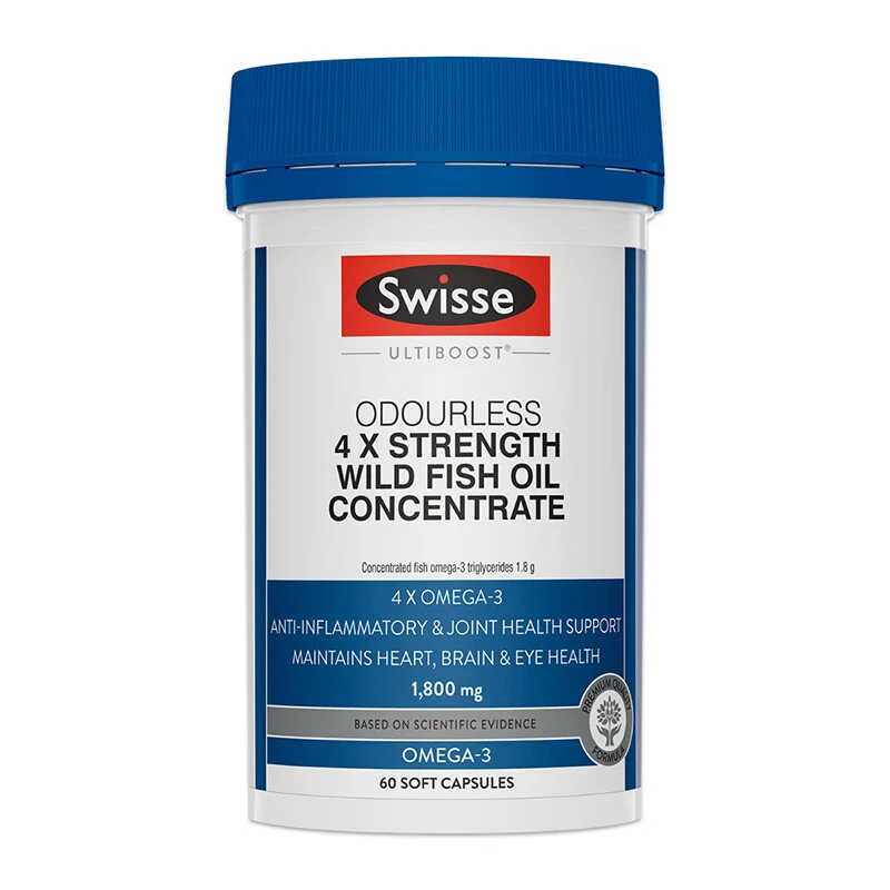 商品[国内直发] Swisse|Swisse四倍浓缩深海鱼油胶囊60粒1800mg（澳）,价格¥158,第1张图片详细描述