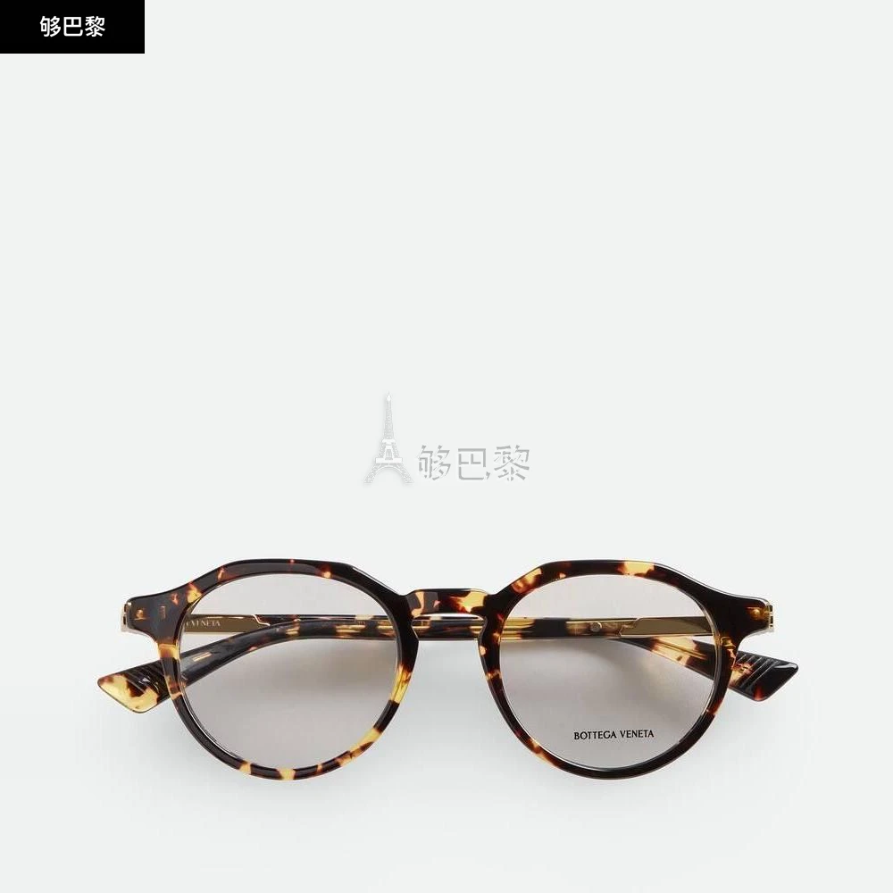 商品Bottega Veneta|包邮包税【预售7天发货】 BV葆蝶家 24春夏 男士 光学眼镜 Lunettes Panthos Forte Recycled en acétate 770655V2Q301511,价格¥3565,第2张图片详细描述