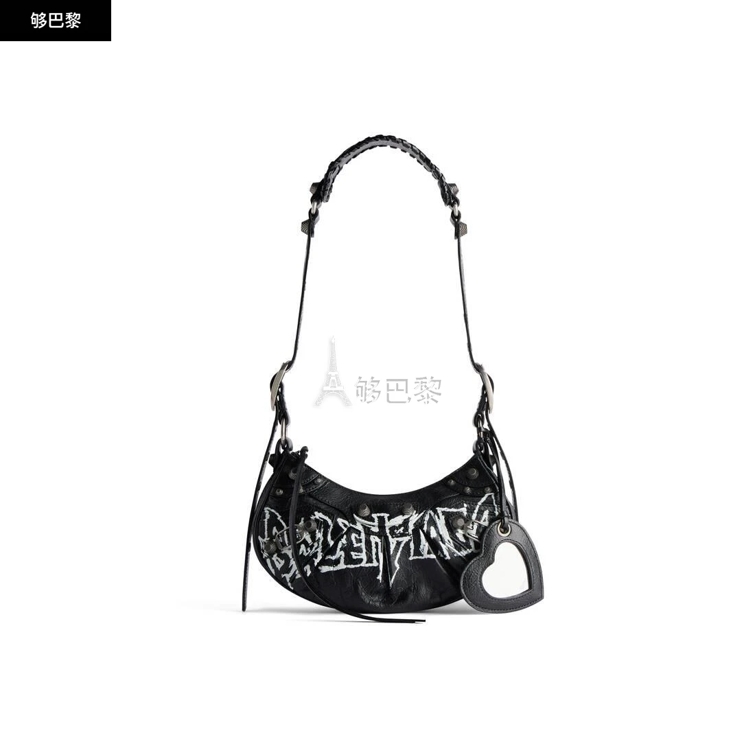 商品Balenciaga|【预售】 巴黎世家 24秋冬 女士 单肩包 LE CAGOLE DIY METAL加小号肩背包 6713092AAXE1090,价格¥18817,第3张图片详细描述