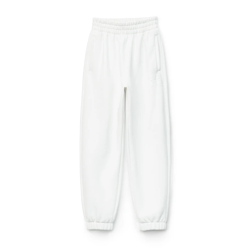 商品Alexander Wang|ALEXANDER WANG 女士白色发泡徽标运动裤 4CC1204061-100,价格¥1526,第5张图片详细描述