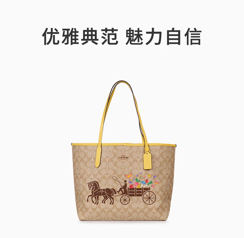 商品Coach|COACH 棕色女士手提包 C8605IMTVE,价格¥1537,第1张图片详细描述