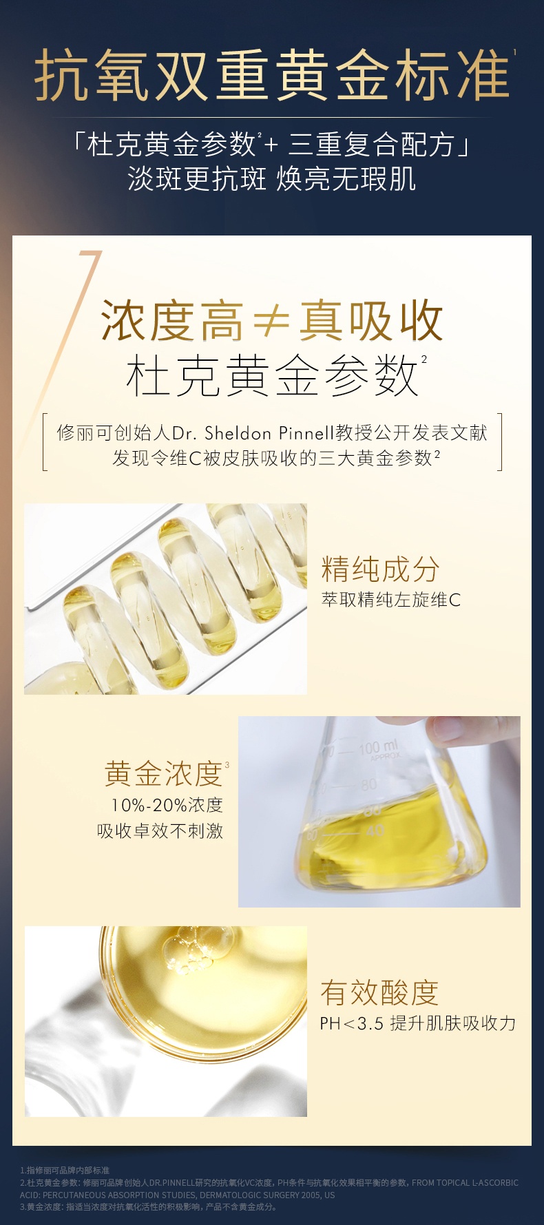 商品SkinCeuticals|修丽可 杜克CF日间精华高浓度VC抗氧化美白淡斑面部精华 30ml 美白淡斑抗初老修护维稳,价格¥914,第5张图片详细�描述