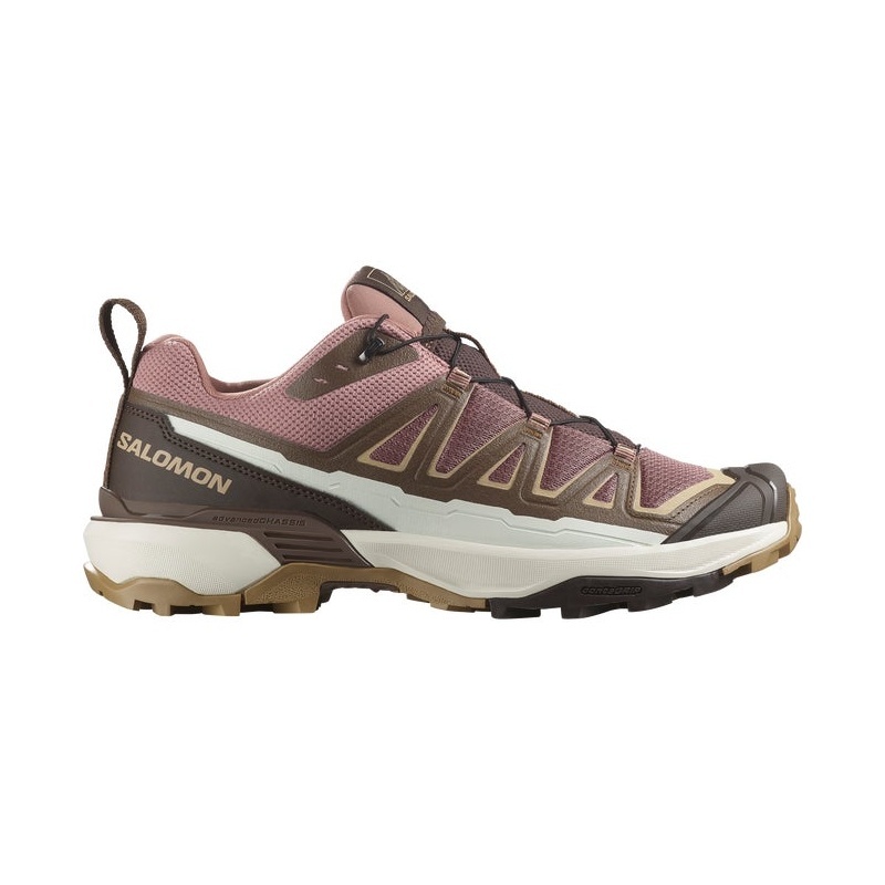 商品Salomon|Salomon萨洛蒙 X ULTRA 360 EDGE系列男士浅木色/红棕色/深棕色织物登山鞋,价格¥1256,第3张图片详细描述