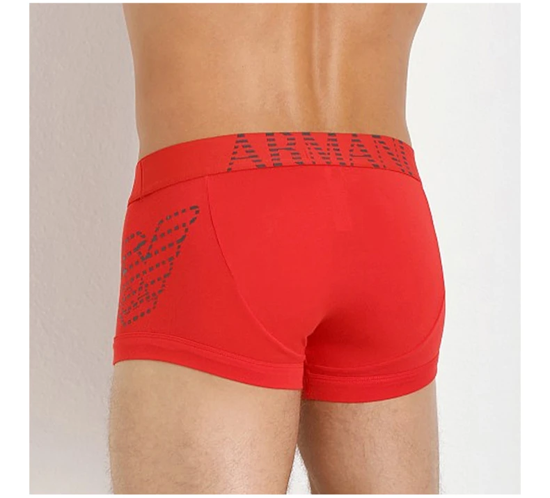 商品[国内直发] Emporio Armani|EMPORIO ARMANI 男士荧光红色平角内裤 111866-4A725-10874,价格¥417,第7张图片详细描述