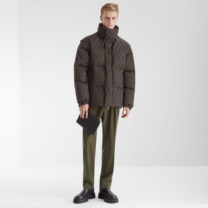 商品Fendi|芬迪 男士黑色皮革手拿包 7N0153AP3BF0GXN,价格¥6947,第6张图片详细描述