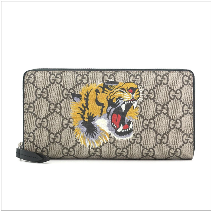 商品[国内直发] Gucci|GUCCI 古驰 男士虎头印花长款钱包 451273-K5Z1N-8666,价格¥3024,第13张图片详细描述