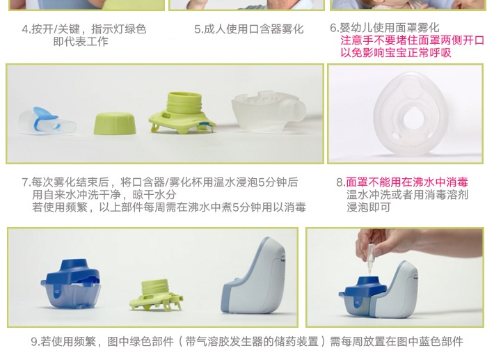 商品PARI|PARI 帕瑞 boy free 便携式家用儿童婴幼儿压缩雾化机,价格¥2580,第14张图片详细描述