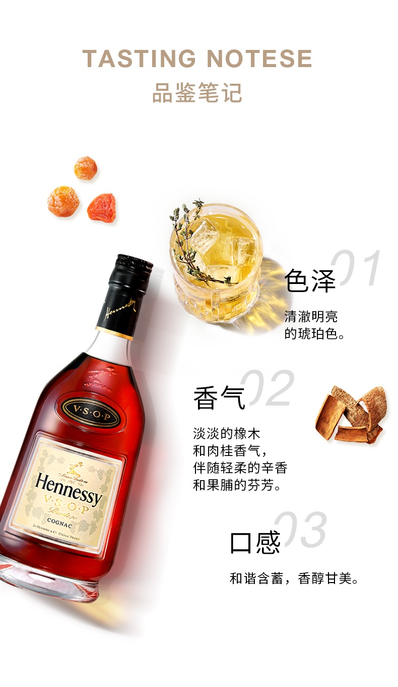 商品[国内直发] Hennessy|轩尼诗VSOP700ml 干邑白兰地法国进口洋酒正品保证,价格¥630,第9张图片详细描述