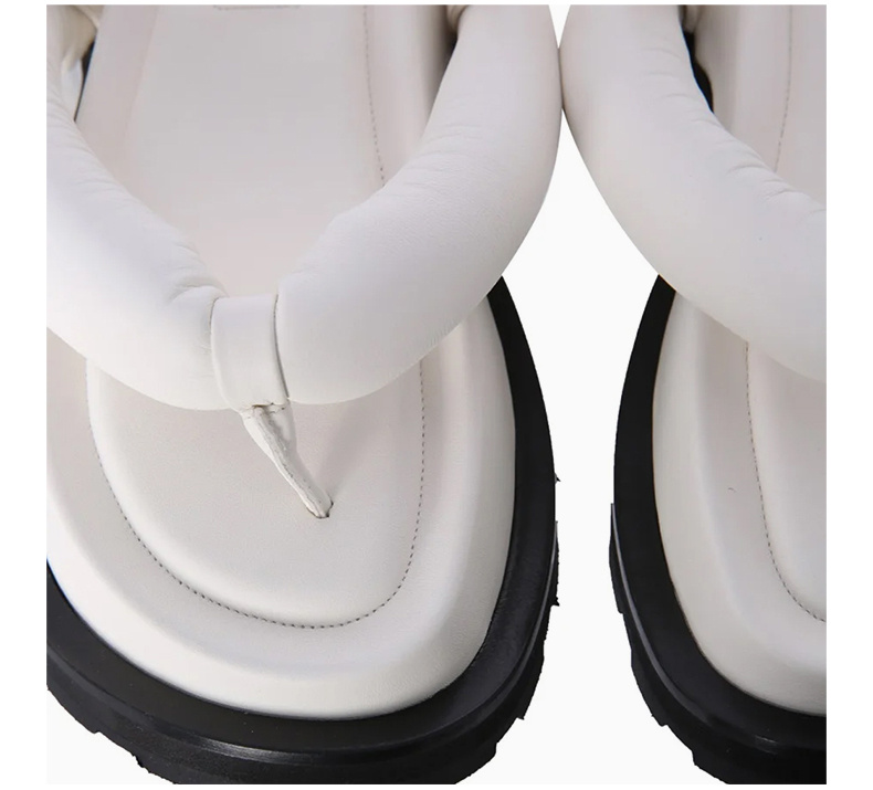 商品Jil Sander|JIL SANDER 女士厚底凉鞋 JS36046A-15002-101,价格¥3541,第9张图片详细描述