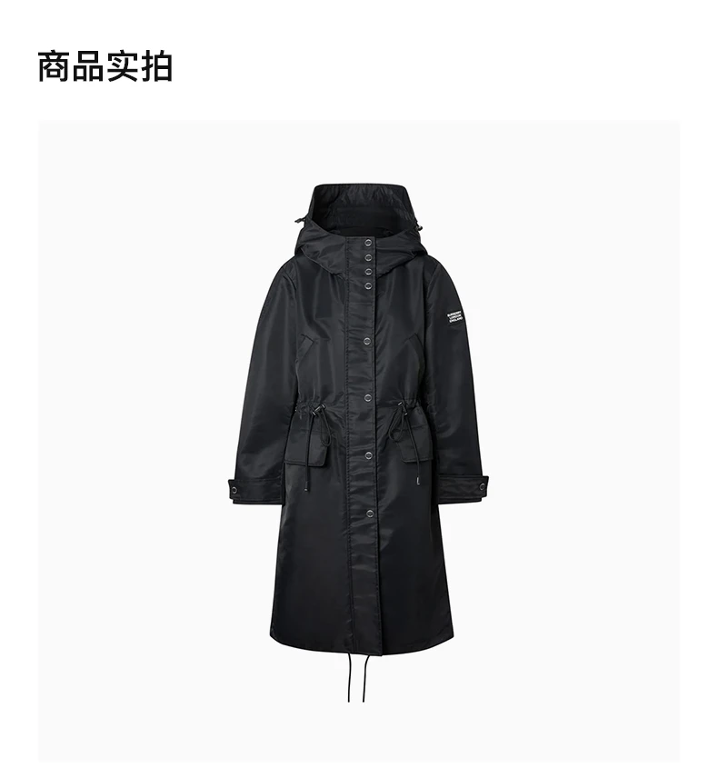 商品[国内直发] Burberry|BURBERRY 黑色女士大衣 8038707,价格¥5111,第3张图片详细描述