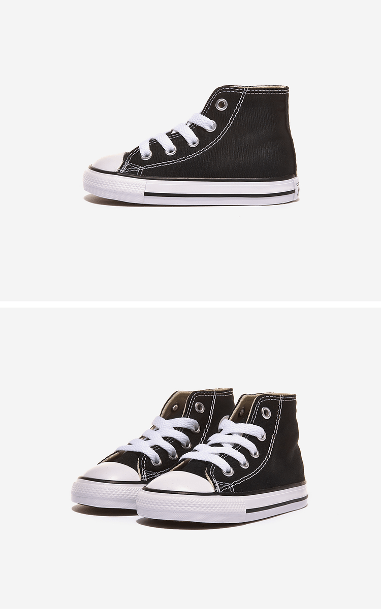 商品Converse|【Brilliant|包邮包税】匡威 Chuck Taylor All Star HI 儿童  运动鞋 帆布鞋  7J231C BLACK,价格¥322,第2张图片详细描述