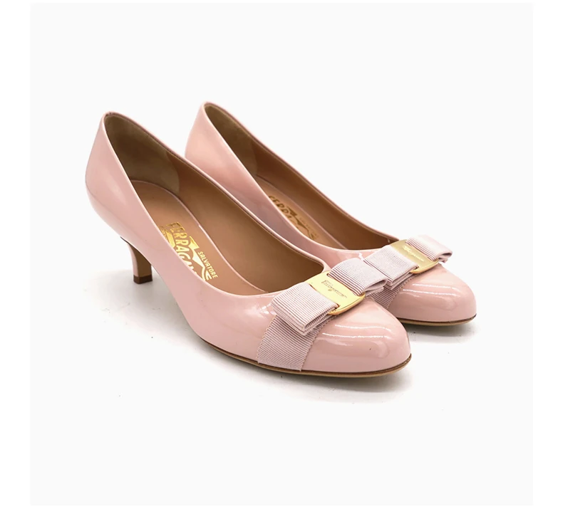 商品Salvatore Ferragamo|SALVATORE FERRAGAMO 粉色女士高跟鞋 0592234,价格¥2407,第6张图片详细描述