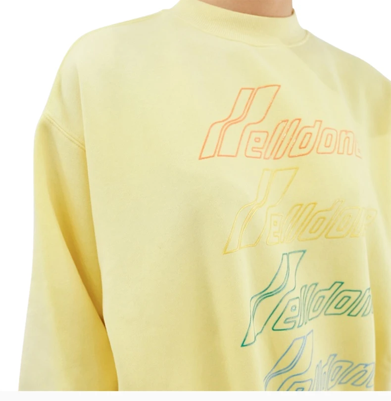 商品We11done|We11done 女士黄色字母logo圆领卫衣 WD-TS8-20-098-U-YE,价格¥778,第7张图片详细描述