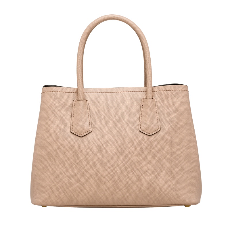 商品Prada|PRADA/普拉达 22新款 double系列 女士粉色saffiano十字纹皮革拆卸吊饰金色标志双皮手柄手提斜挎包1BG887_2A4A_F0UDW_V_OOO,价格¥26805,第4张图片详细描述