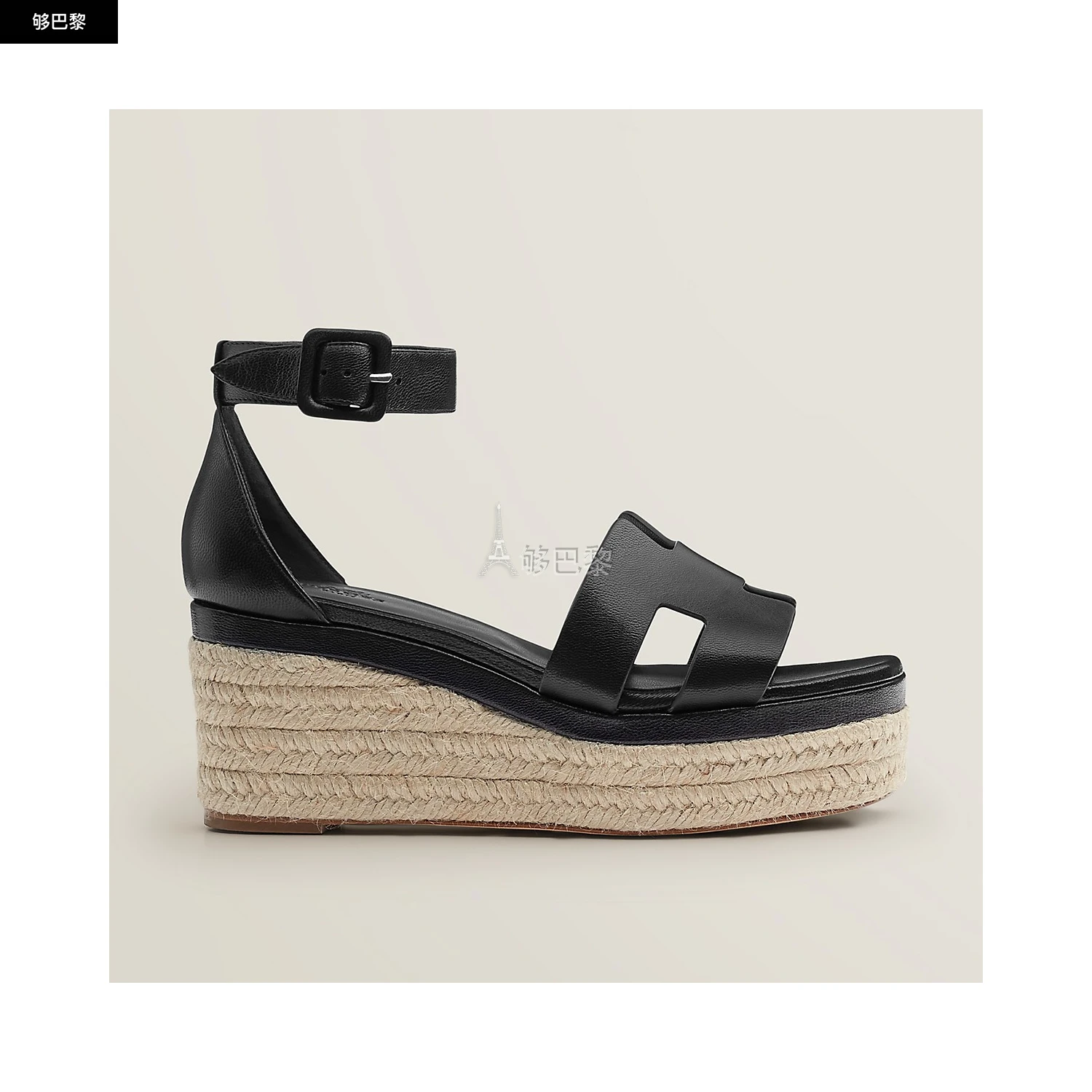 商品Hermes|【预售】 爱马仕 24秋冬 女士 厚底鞋 Espadrilles Elda H221143Z 02380,价格¥6659,第2张图片详细描述