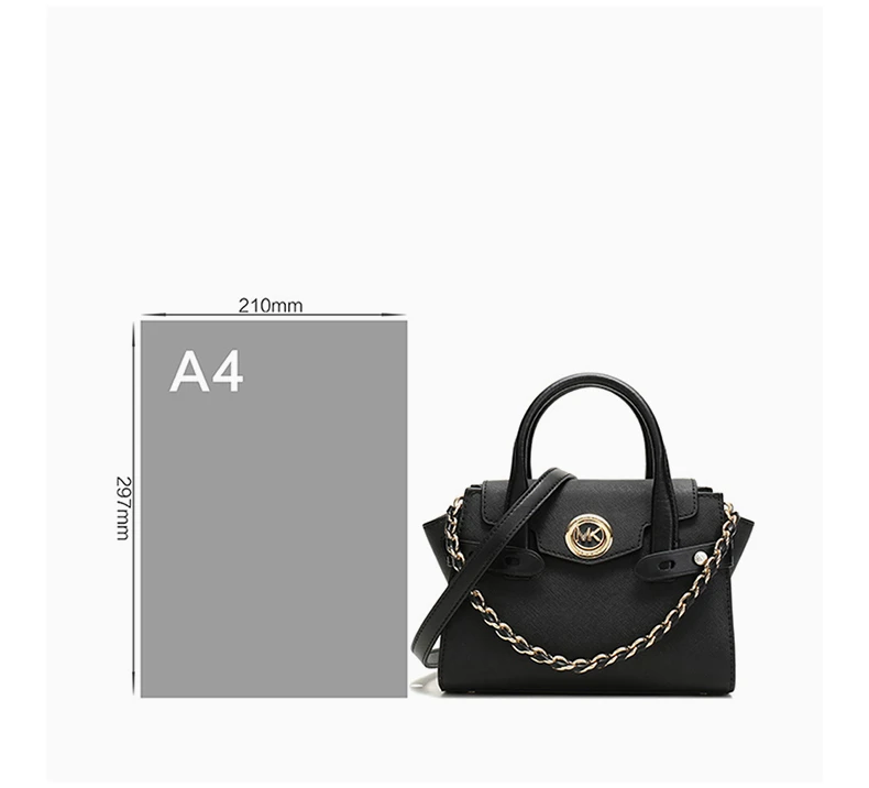 商品[国内直发] Michael Kors|MICHAEL KORS 黑色女士手提包 30T0GNMM0L-BLACK,价格¥1931,第6张图片详细描述