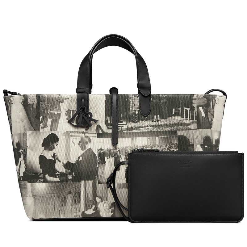 商品Dior|迪奥 Toujours系列女士黑色科技面料手提包 M2820SDEV_M911,价格¥29578,第8张图片详细描述