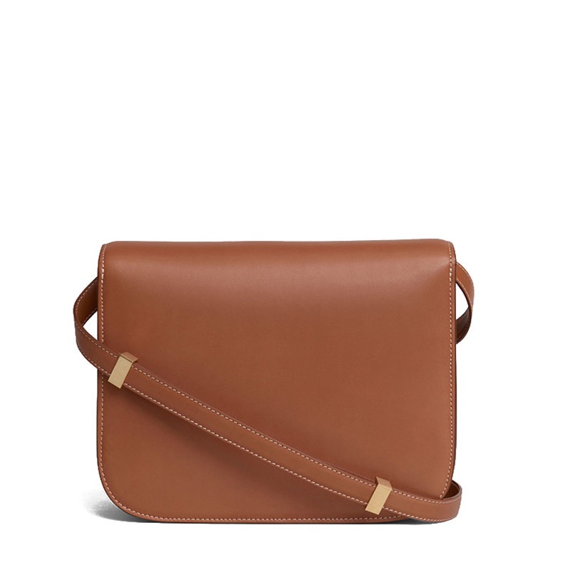 商品Celine|CELINE/赛琳  经典款BOX女士中号牛皮金扣单肩手拿包 ,价格¥26638,第10张图片详细描述