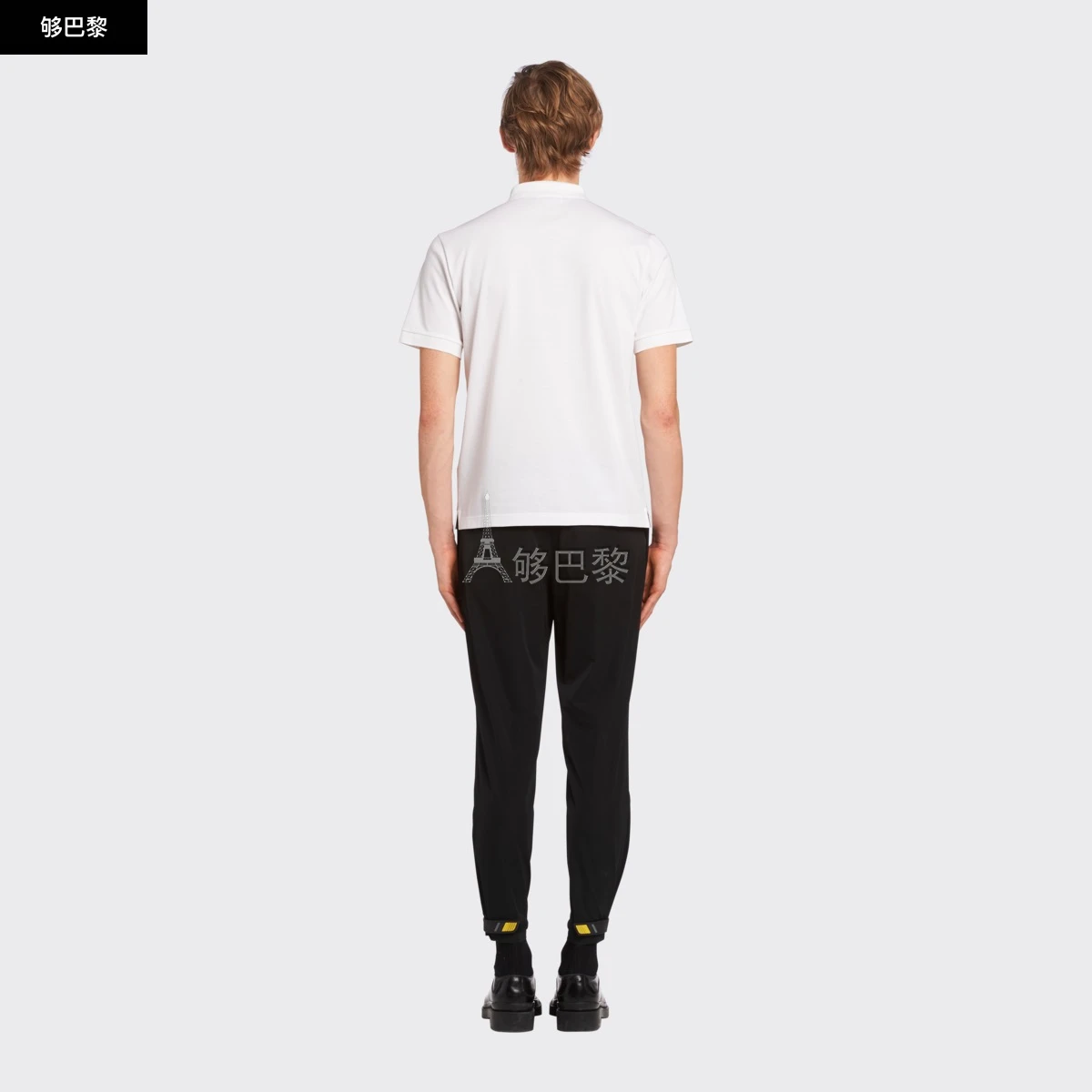 商品Prada|【预售】 普拉达 24秋冬 男士 短袖polo 珠地棉Polo衫 UJN444_XGS_F0009_S_181,价格¥5019,第6张图片详细描述